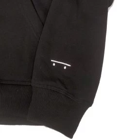 NINE ONE ONE NINE ONE ONE Emb Hoodie - Zwart -Skateboard Kortingswinkel nine one one nine one one emb hoodie zwart 4