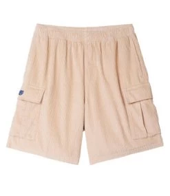 OBEY Easy Cord Emb Cargo Short - Irish Cream