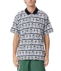 OBEY Expand Jacquard Polo - Black Multi -Skateboard Kortingswinkel obey expand jacquard polo black multi 3