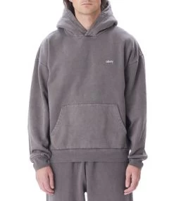 OBEY Lowercase Pigment Hood - Pigment Digital Black