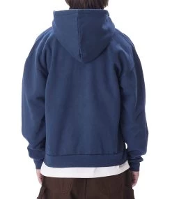 OBEY Lowercase Pigment Zip Hood - Pigment Academy Navy -Skateboard Kortingswinkel obey lowercase pigment zip hood pigment academy na 2