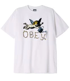 OBEY Obey Flower Angel - White -Skateboard Kortingswinkel obey obey flower angel white 1