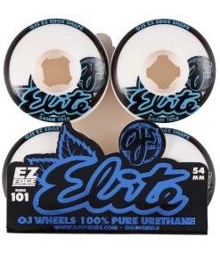 OJ WHEELS Elite Ez Edge White - 54 Mm 101 A -Skateboard Kortingswinkel oj wheels elite ez edge white 54 mm 101 a 2