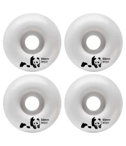 Panda Wheels White - 53mm -Skateboard Kortingswinkel panda wheels white 53mm 2
