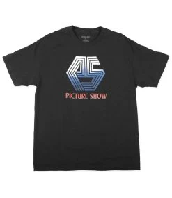 PICTURE SHOW Cannon Tee - Black -Skateboard Kortingswinkel picture show cannon tee black 1