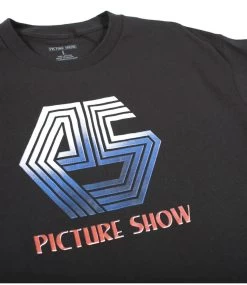 PICTURE SHOW Cannon Tee - Black -Skateboard Kortingswinkel picture show cannon tee black 2
