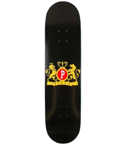 PIZZA SKATEBOARDS Crest Deck Black - 8.125 -Skateboard Kortingswinkel pizza skateboards crest deck black 8125 1
