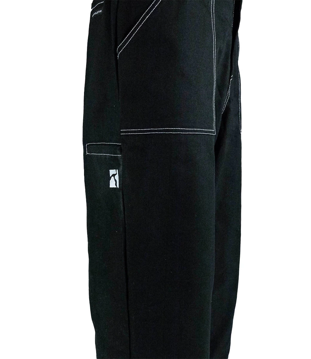 POETIC COLLECTIVE Painter Pants - Black/White Seams 5 POETIC COLLECTIVE Painter Pants - Black/White Seams - Afbeelding 3