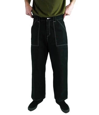 POETIC COLLECTIVE Painter Pants - Black/White Seams 3 POETIC COLLECTIVE Painter Pants - Black/White Seams