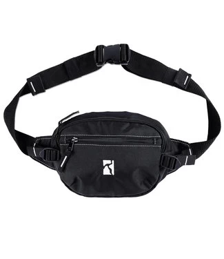 POETIC COLLECTIVE Premium Belt Bag - Black W. White Seams 3 POETIC COLLECTIVE Premium Belt Bag - Black W. White Seams