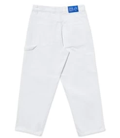 POLAR Big Boy Work Pants - White -Skateboard Kortingswinkel polar big boy work pants white 2