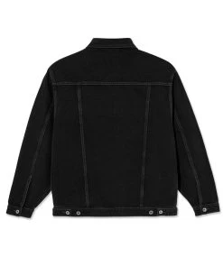 POLAR Patrik Denim Jacket - Silver Black -Skateboard Kortingswinkel polar patrik denim jacket silver black 2