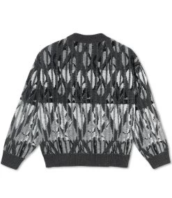 POLAR Paul Knit Sweater - Grey -Skateboard Kortingswinkel polar paul knit sweater grey 2