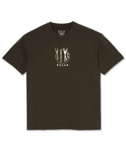 POLAR Polar Gang T-Shirt - Brown 7 POLAR Polar Gang T-Shirt - Brown -Skateboard Kortingswinkel polar polar gang t shirt brown 1