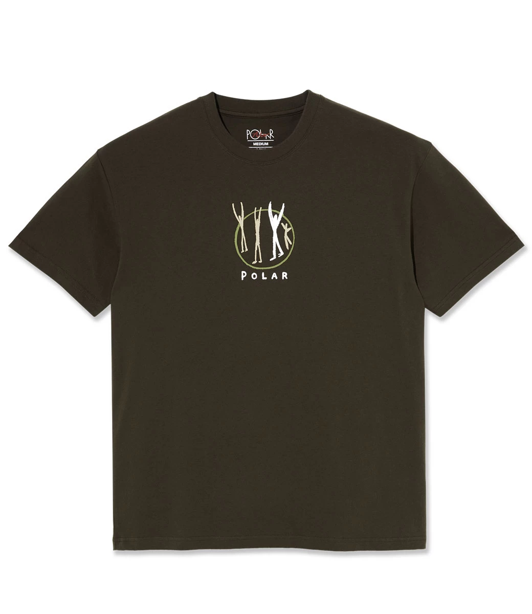 POLAR Polar Gang T-Shirt - Brown 4 POLAR Polar Gang T-Shirt - Brown - Afbeelding 2