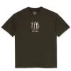 POLAR Polar Gang T-Shirt - Brown -Skateboard Kortingswinkel polar polar gang t shirt brown