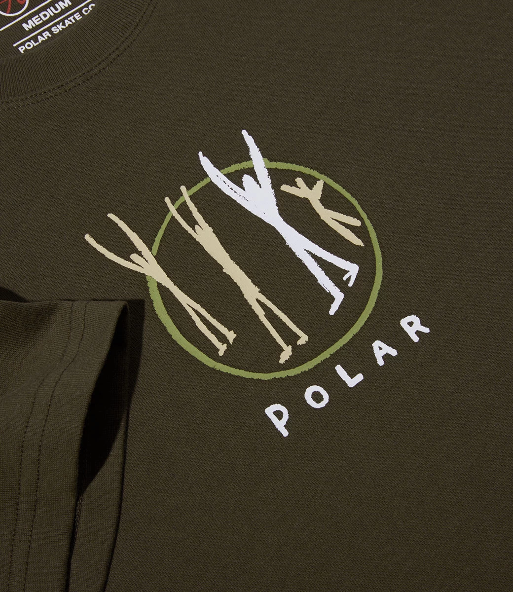 POLAR Polar Gang T-Shirt - Brown 6 POLAR Polar Gang T-Shirt - Brown - Afbeelding 4