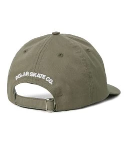POLAR Polar Skate Co. Cap - Khaki -Skateboard Kortingswinkel polar polar skate co cap khaki 2