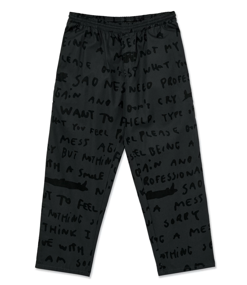 POLAR Sad Notes Surf Pants - Graphite 4 POLAR Sad Notes Surf Pants - Graphite - Afbeelding 2