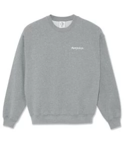 POLAR Surf Logo Crewneck - Heather Grey
