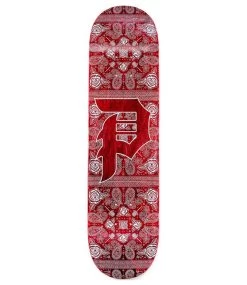 PRIMITIVE Dirty P Paisley Deck Burgundy - 8.0 -Skateboard Kortingswinkel primitive dirty p paisley deck burgundy 80 1