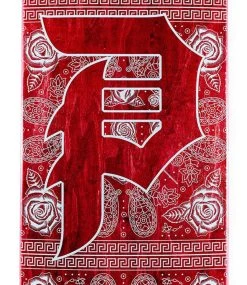 PRIMITIVE Dirty P Paisley Deck Burgundy - 8.0 -Skateboard Kortingswinkel primitive dirty p paisley deck burgundy 80 2