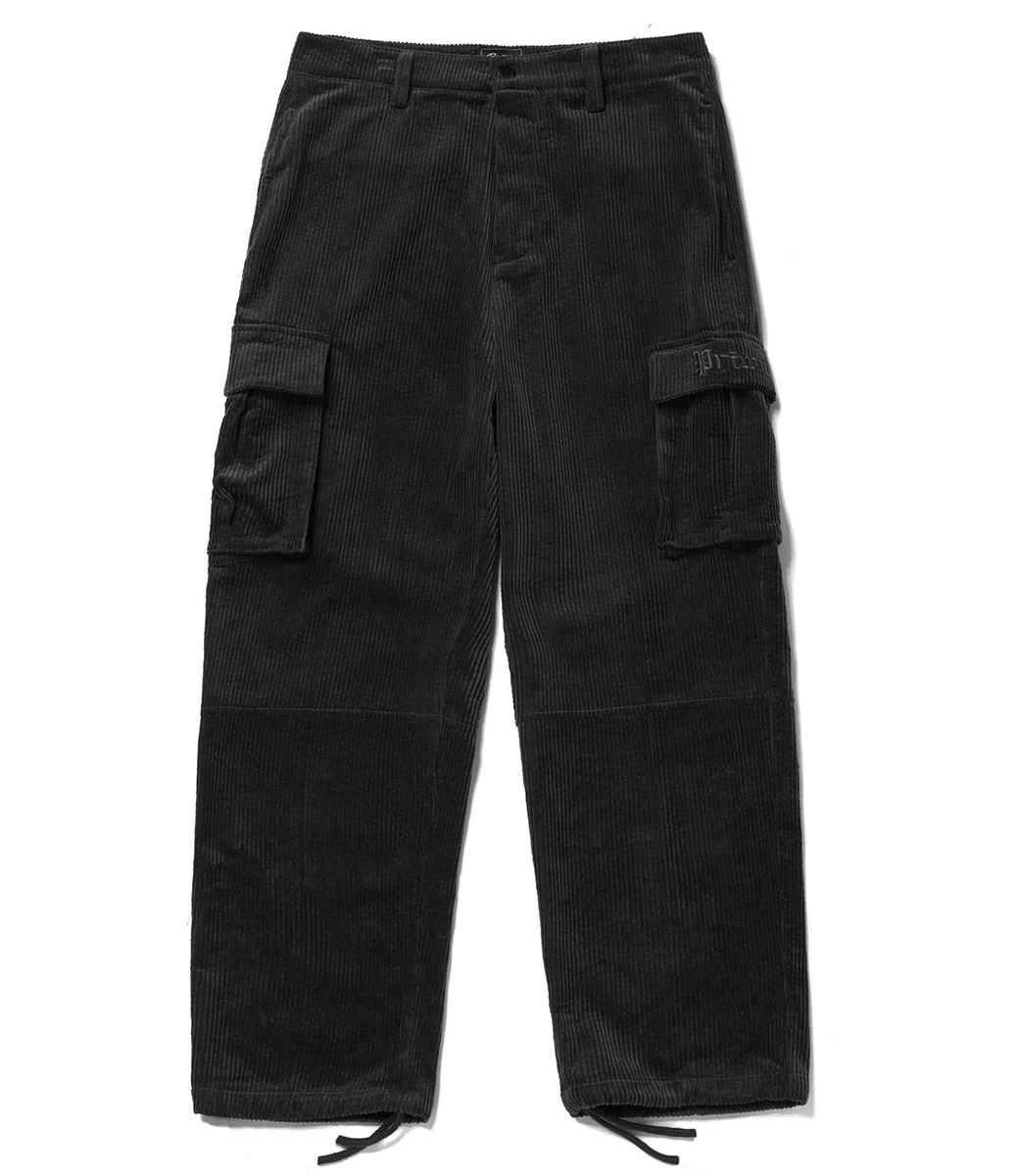 PRIMITIVE Gensis Corduroy Cargo Pants - Black 4 PRIMITIVE Gensis Corduroy Cargo Pants - Black - Afbeelding 2
