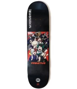 PRIMITIVE My Hero Academia Deck Black - 8.0 -Skateboard Kortingswinkel primitive my hero academia deck black 80 1