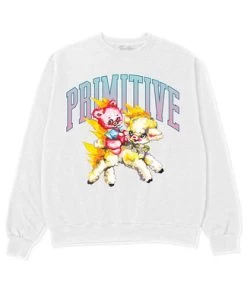 PRIMITIVE Wild Ride Crewneck - White