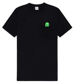 RIPNDIP Lord Alien Pocket T-Shirt - Black -Skateboard Kortingswinkel ripndip lord alien pocket t shirt black 1