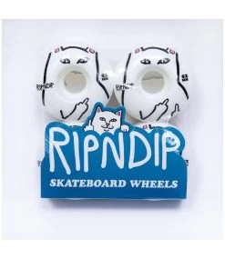 RIPNDIP Lord Nerm Skate Wheels White - 52Mm -Skateboard Kortingswinkel ripndip lord nerm skate wheels white 52mm 2