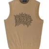 RIPNDIP Natural Shock Knit Sweater Vest - Natural -Skateboard Kortingswinkel ripndip natural shock knit sweater vest natural