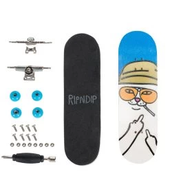 RIPNDIP Nermal S Thompson Fingerboard - Blue -Skateboard Kortingswinkel ripndip nermal s thompson fingerboard blue 2