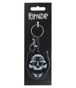 RIPNDIP Nerminator 2.0 Key Chain - Black -Skateboard Kortingswinkel ripndip nerminator 20 key chain black 2