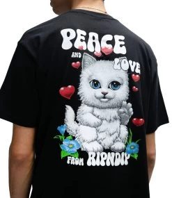 RIPNDIP Peace Love Ripndip T-Shirt - Black -Skateboard Kortingswinkel ripndip peace love ripndip t shirt black 4