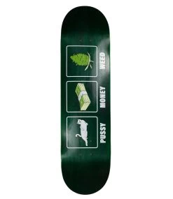 RIPNDIP Pu$$y, Money, Weed Deck Teal - 8.25 -Skateboard Kortingswinkel ripndip puy money weed deck teal 825 1