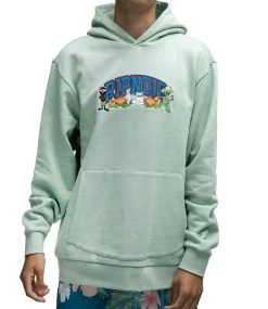 RIPNDIP Summer Friends Hoodie - Sage -Skateboard Kortingswinkel ripndip summer friends hoodie sage 3