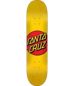 SANTA CRUZ Classic Dot Deck Yellow - 7.75 -Skateboard Kortingswinkel santa cruz classic dot deck yellow 775 1