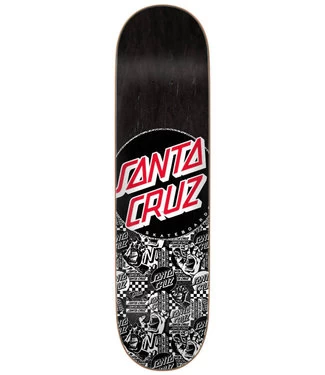 SANTA CRUZ Flier Collage Dot Deck Black - 8.125 3 SANTA CRUZ Flier Collage Dot Deck Black - 8.125