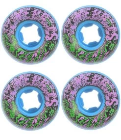 SANTA CRUZ Slime Balls Vomit 2 Mini Lightblue/pink/green - 53 Mm 97 A -Skateboard Kortingswinkel santa cruz slime balls vomit 2 mini lightblue pink 2