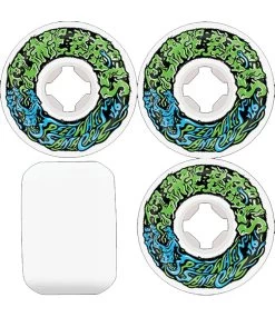 SANTA CRUZ Slime Balls Vomit 2 Mini White/green/blue - 54 Mm 97 A -Skateboard Kortingswinkel santa cruz slime balls vomit 2 mini white green bl 2