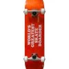 SKATE MENTAL Worlds Greatest Skateboarder Complete Orange - 7.5