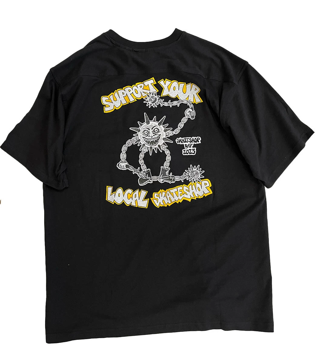 SKATESHOPDAY SSD X Russel T-Shirt - Black 4 SKATESHOPDAY SSD X Russel T-Shirt - Black - Afbeelding 2