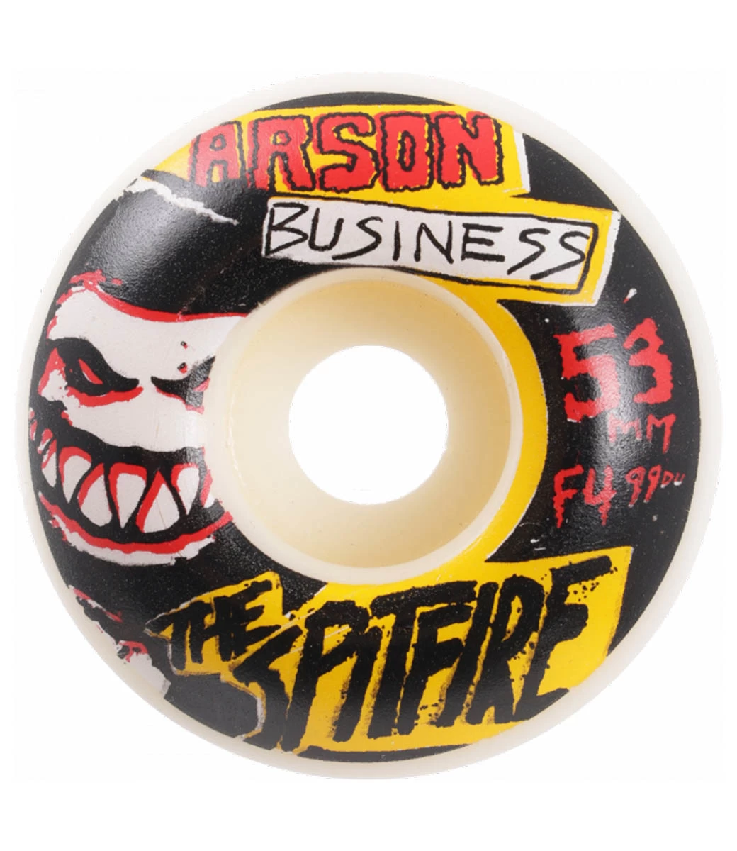 SPITFIRE WHEELS F4 Classic Arson Business - 53Mm 99A 4 SPITFIRE WHEELS F4 Classic Arson Business - 53Mm 99A - Afbeelding 2