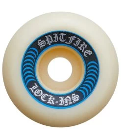 SPITFIRE WHEELS F4 Lock Ins White/Blue - 53Mm 99A -Skateboard Kortingswinkel spitfire wheels f4 lock ins white blue 53mm 99a 1