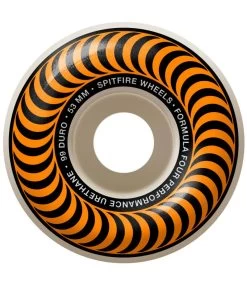 SPITFIRE WHEELS Formula Four Classic Wheels Nat. White/Orange - 53Mm 97A -Skateboard Kortingswinkel spitfire wheels formula four classic wheels nat wh 1