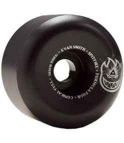SPITFIRE WHEELS Smith F4 Visions Conical Full Black - 58Mm 99A -Skateboard Kortingswinkel spitfire wheels smith f4 visions conical full blac 1