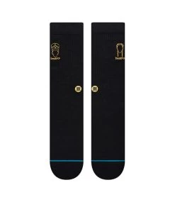 STANCE Beatrice Domond Crew Sock - Black -Skateboard Kortingswinkel stance beatrice domond crew sock black 2