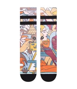 STANCE Calication Crew Sock - Vintage White 8 STANCE Calication Crew Sock - Vintage White -Skateboard Kortingswinkel stance calication crew sock vintage white 2