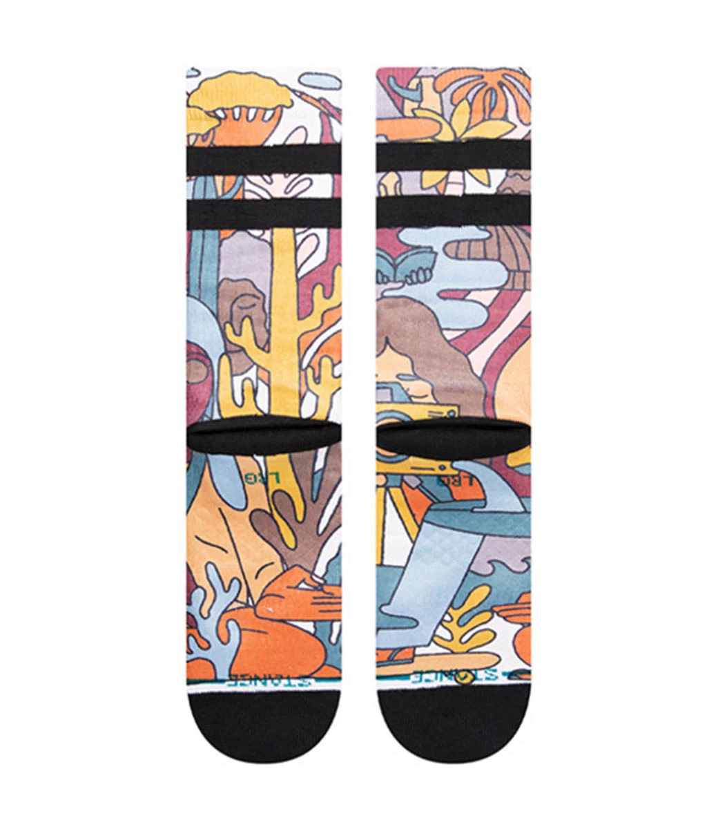 STANCE Calication Crew Sock - Vintage White 6 STANCE Calication Crew Sock - Vintage White - Afbeelding 4